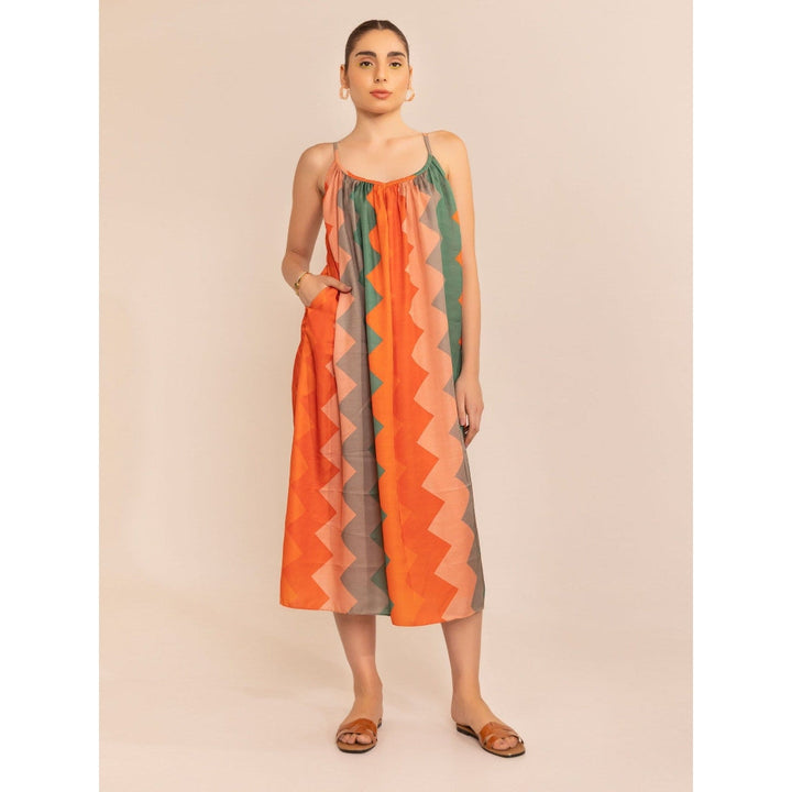 Kaori By Shreya Multi Print Summer Dress