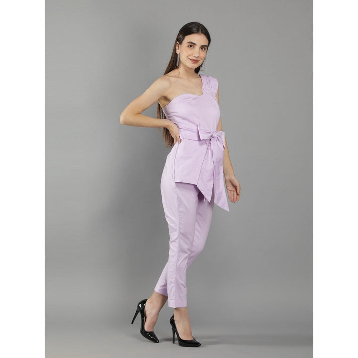 Kaori By Shreya One Shoulder Waist Tie Up Jumpsuit