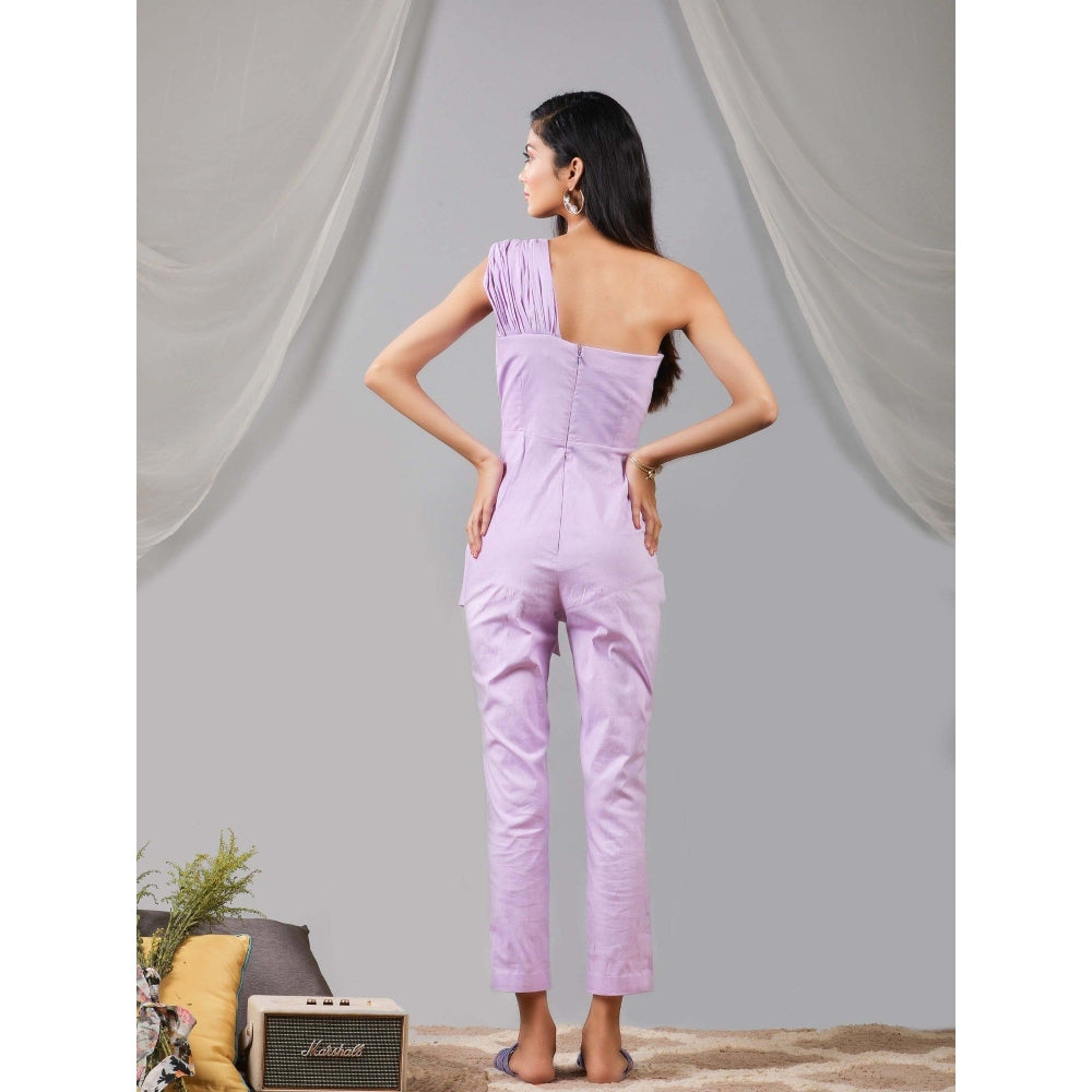 Kaori By Shreya One Shoulder Waist Tie Up Jumpsuit