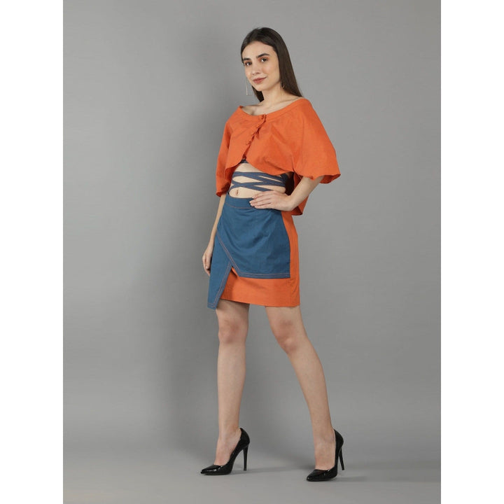 Kaori By Shreya Burnt Orange Co-Ord (Set of 2)