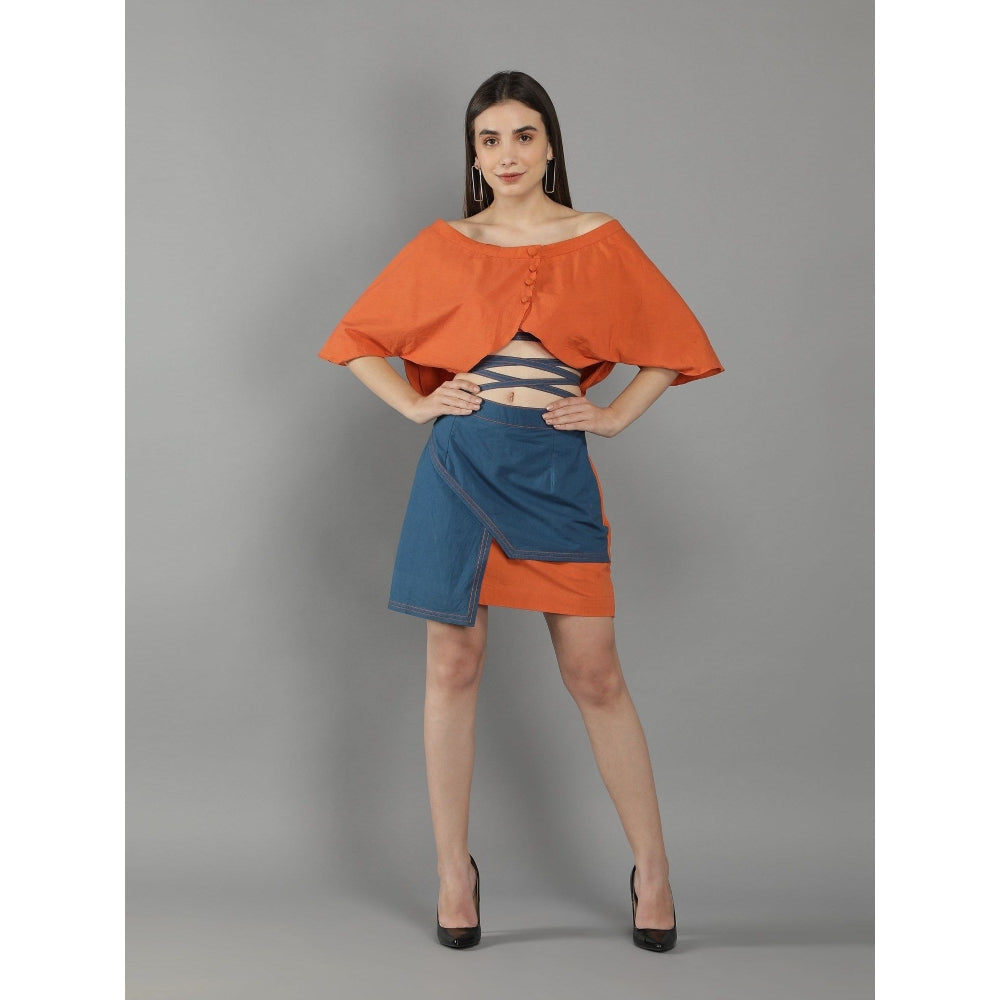 Kaori By Shreya Burnt Orange Co-Ord (Set of 2)