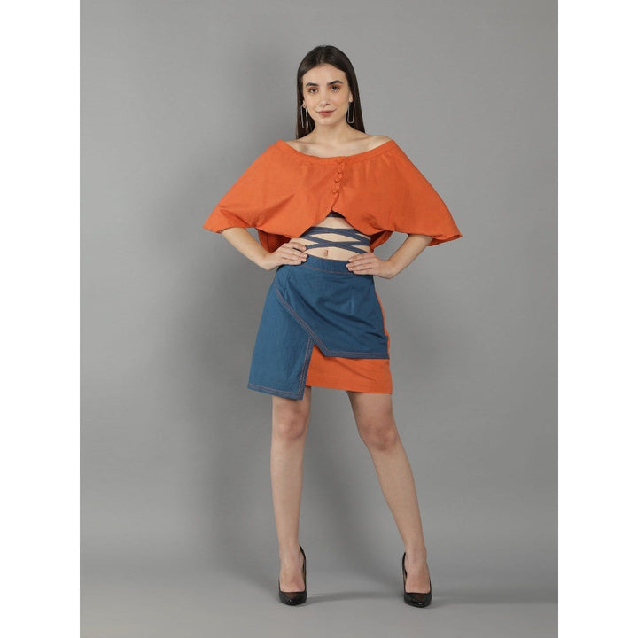 Kaori By Shreya Burnt Orange Co-Ord (Set of 2)