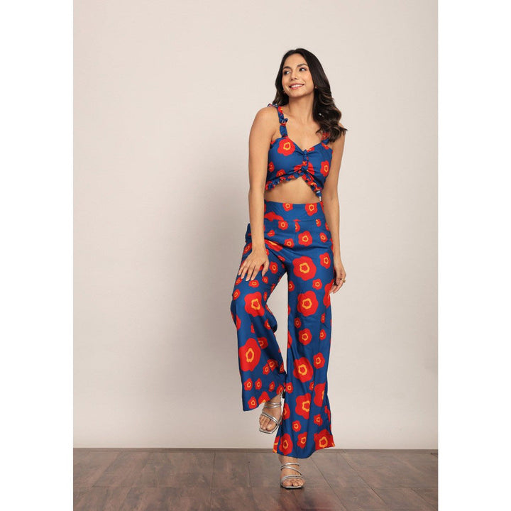 Kaori By Shreya Pink And Blue Western Style Co-Ord (Set of 2)