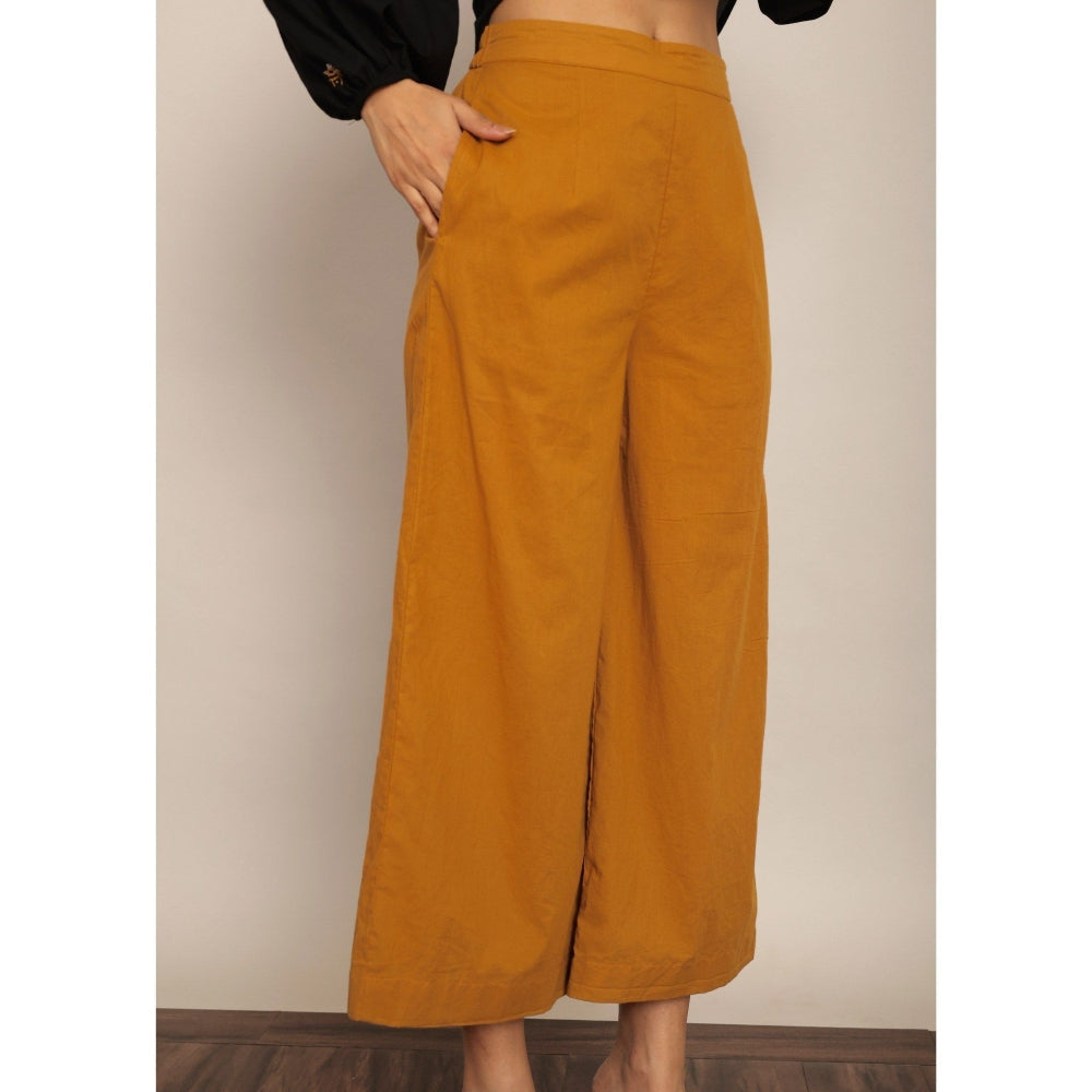 Kaori By Shreya Black & Yellow Relaxed Co-Ord (Set of 2)