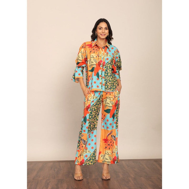 Kaori By Shreya Multi-Color Relaxed Shirt With Collar