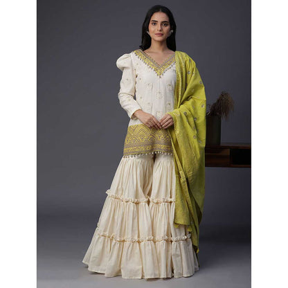 Arpita Sulakshana Yellow Boota Suit (Set of 3)