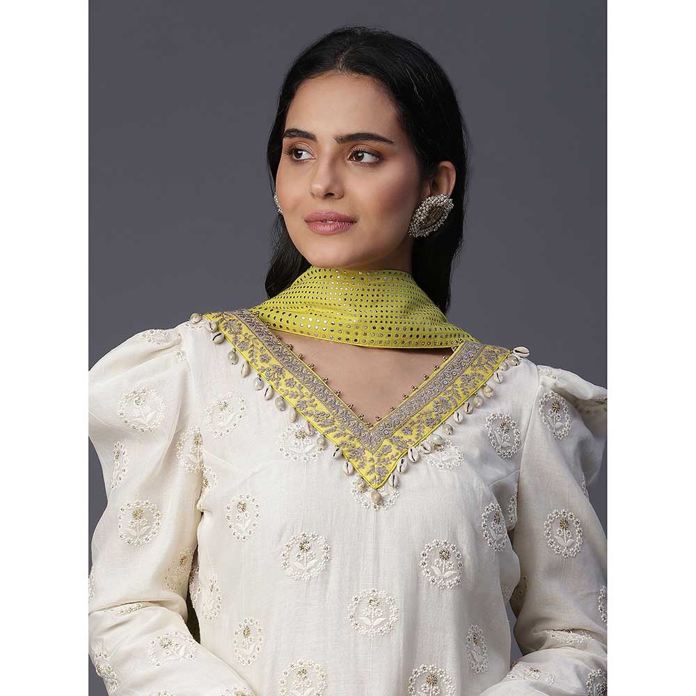 Arpita Sulakshana Yellow Boota Suit (Set of 3)