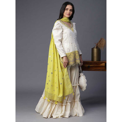 Arpita Sulakshana Yellow Boota Suit (Set of 3)