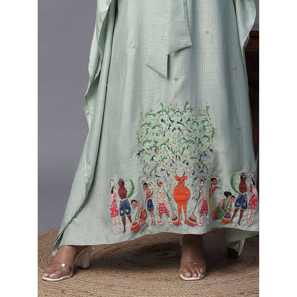 Arpita Sulakshana Village Hand painted Kaftan
