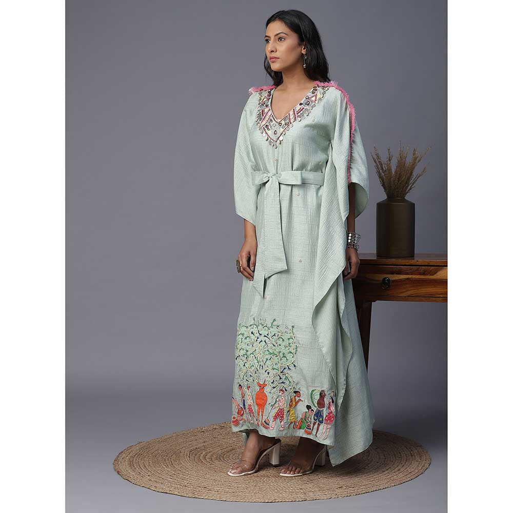 Arpita Sulakshana Village Hand painted Kaftan