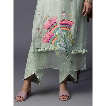 Arpita Sulakshana Kali Hand painted Suit (Set of 3)