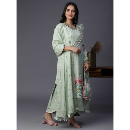 Arpita Sulakshana Kali Hand painted Suit (Set of 3)