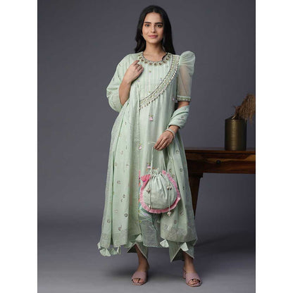 Arpita Sulakshana Kali Hand painted Suit (Set of 3)