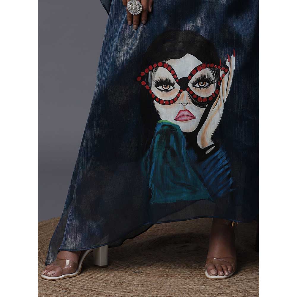 Arpita Sulakshana Office Girl Hand painted Kaftan