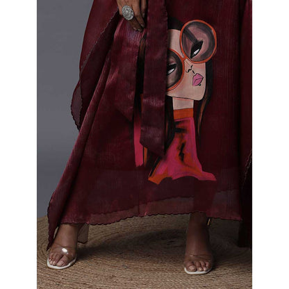 Arpita Sulakshana Hand painted Printed Kaftan