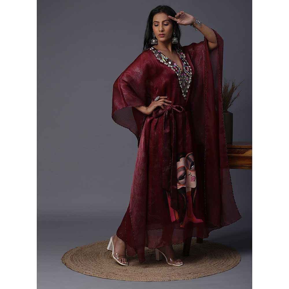 Arpita Sulakshana Hand painted Printed Kaftan