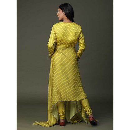 Arpita Sulakshana Yellow Stripe Hander chief Indo (Set of 3)