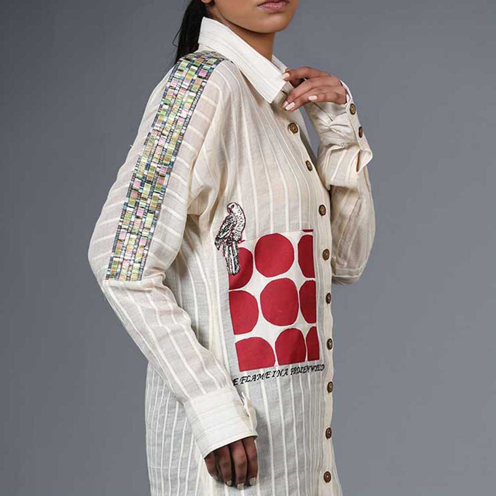 Arpita Sulakshana Laal Shooka Shirt