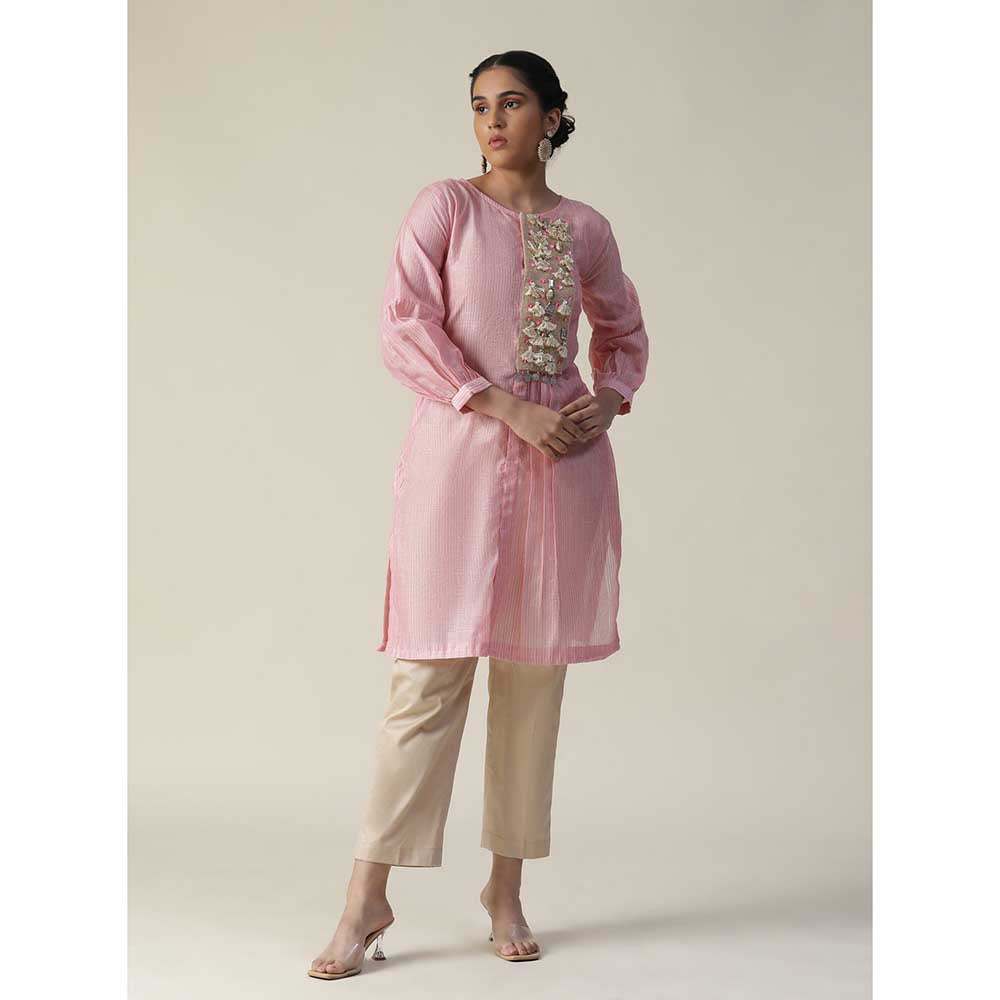 Arpita Sulakshana Pink Cotton Candy Kurta (Set of 2)