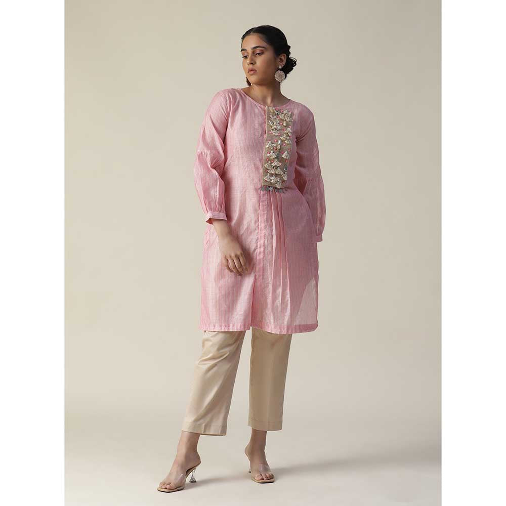 Arpita Sulakshana Pink Cotton Candy Kurta (Set of 2)