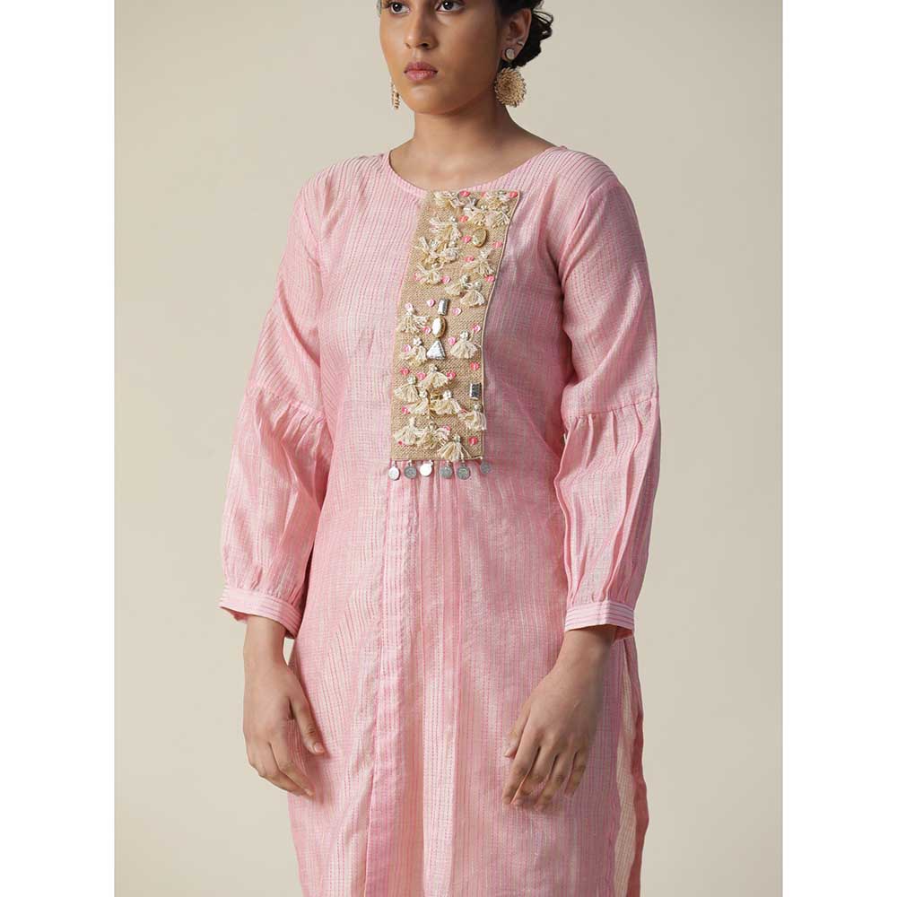Arpita Sulakshana Pink Cotton Candy Kurta (Set of 2)
