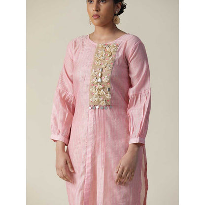 Arpita Sulakshana Pink Cotton Candy Kurta (Set of 2)