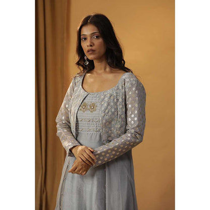 Arpita Sulakshana Purple Dress with Jacket (Set of 2)