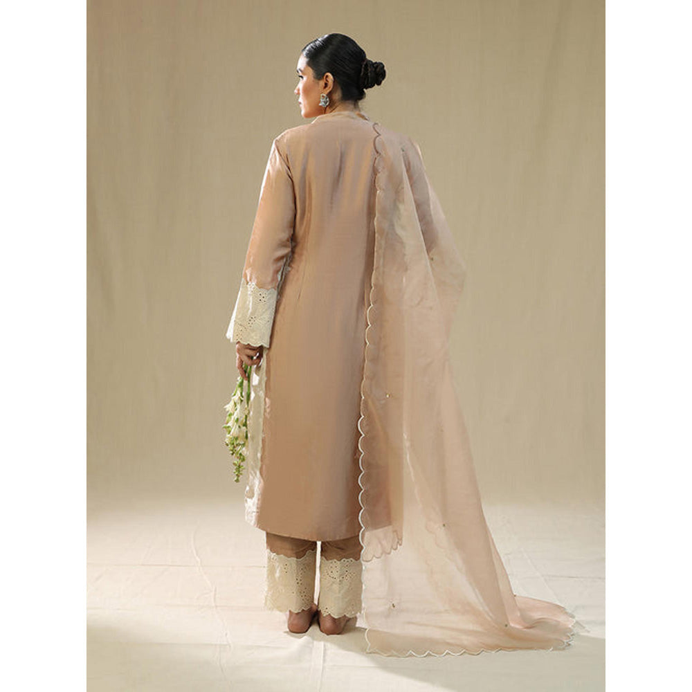 Arpita Sulakshana Rose Gold Hand Painted Kurta Set