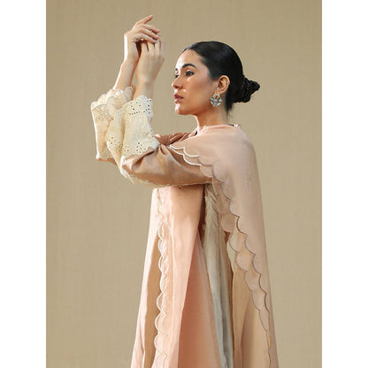 Arpita Sulakshana Rose Gold Hand Painted Kurta Set