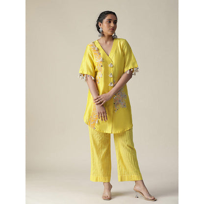 Arpita Sulakshana Jaune Mimosa Hand Painted Co-Ords
