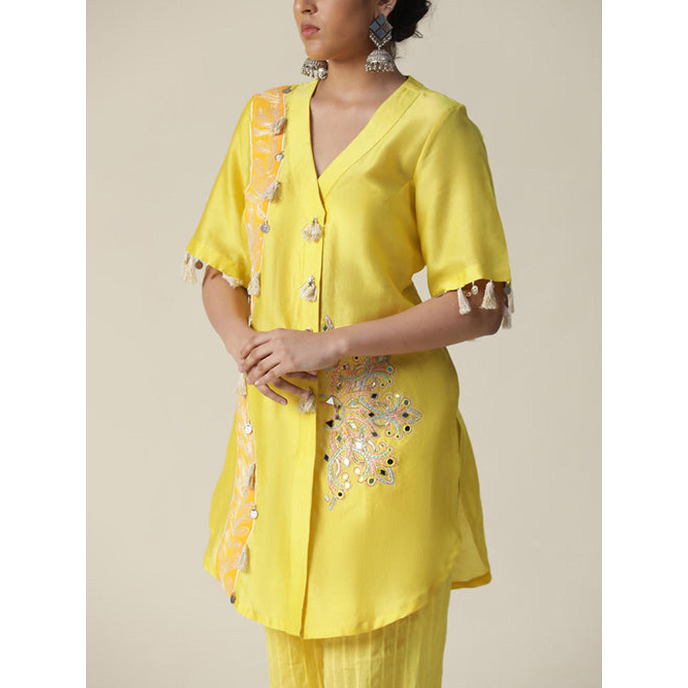 Arpita Sulakshana Jaune Mimosa Hand Painted Co-Ords