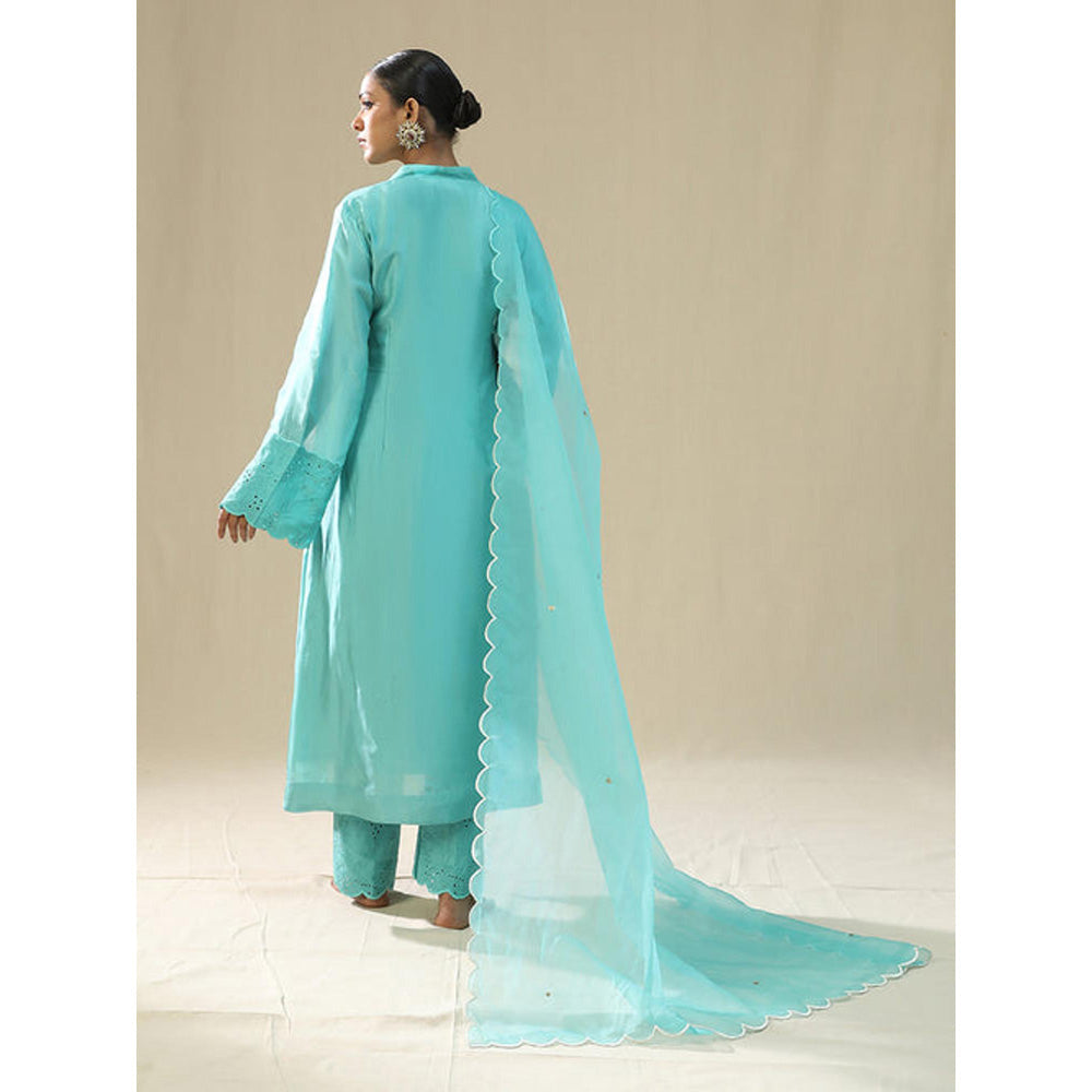 Arpita Sulakshana Green Butterfly Block Print Co-Ord Set