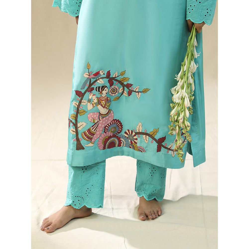 Arpita Sulakshana Green Butterfly Block Print Co-Ord Set