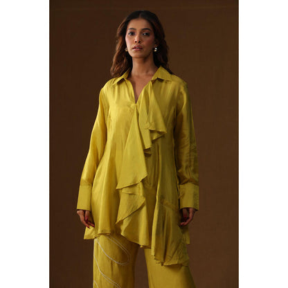 Arpita Sulakshana Yellow Handpainted Co-Ord Set