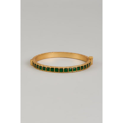 KARISA DESIGNS Giza Green Kundan Bangle