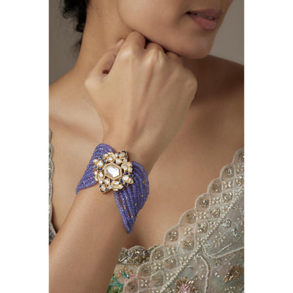 KARISA DESIGNS Teej Blue Moissanite Bracelet
