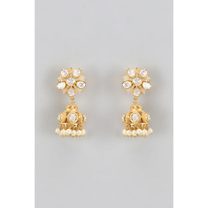 KARISA DESIGNS Chandrika Moissanite Jhumkas