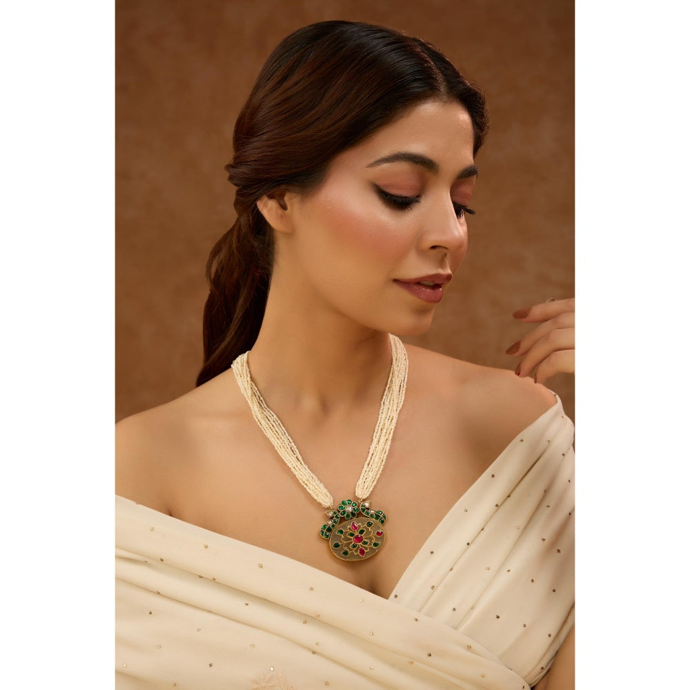 KARISA DESIGNS Peri Peacock Necklace
