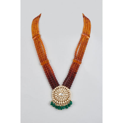 KARISA DESIGNS Nayaz Moissanite Pendent Bead String