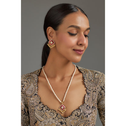 KARISA DESIGNS Masoom Moissanite Necklace Set