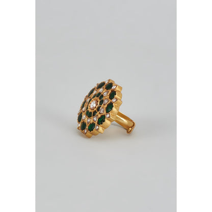 KARISA DESIGNS Phool Kundan Ring