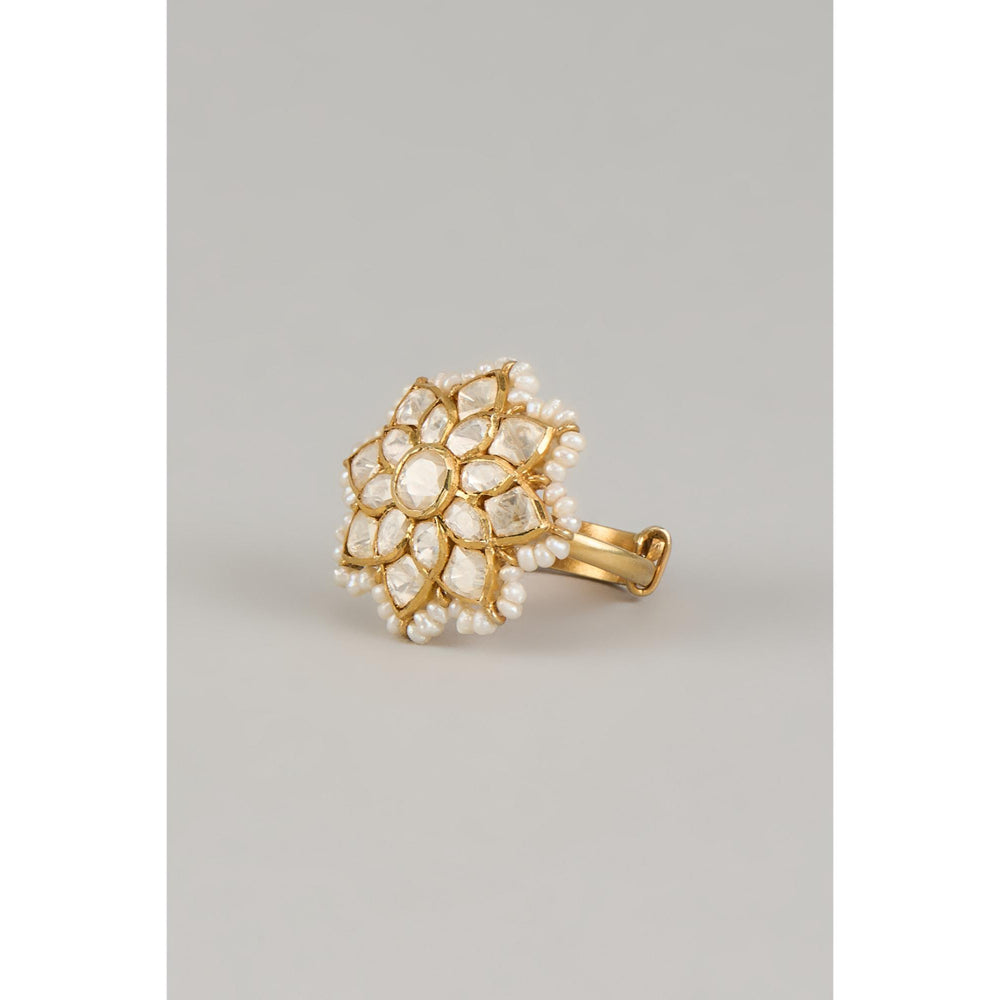 KARISA DESIGNS Floral Moissanite Ring