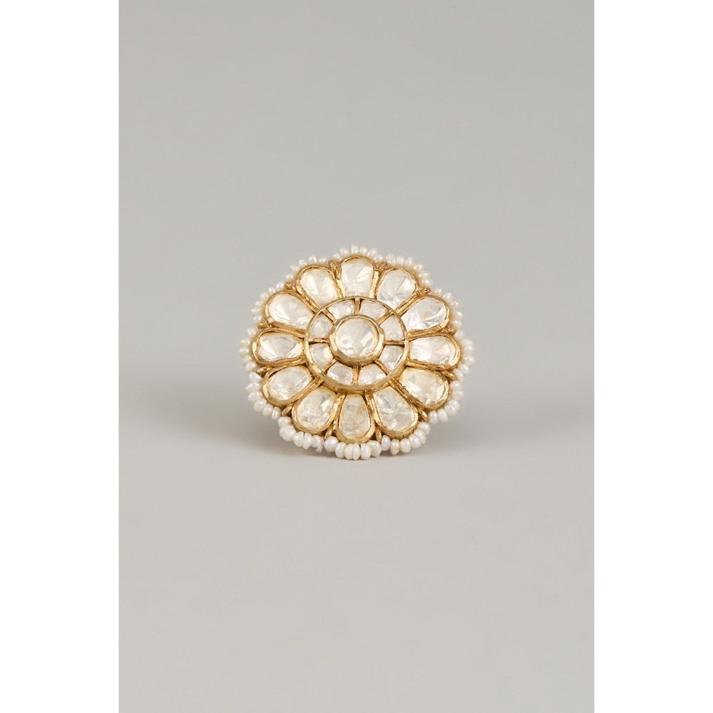 KARISA DESIGNS White Preet Moissanite Ring