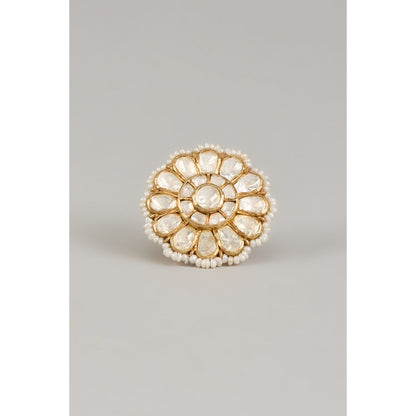 KARISA DESIGNS White Preet Moissanite Ring
