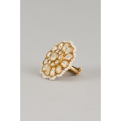 KARISA DESIGNS White Preet Moissanite Ring