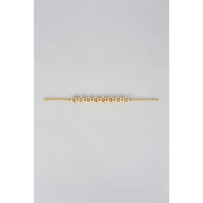 KARISA DESIGNS White Autumn Moissanite Polki Bracelet
