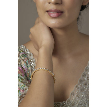 KARISA DESIGNS Giza White Kundan Kada