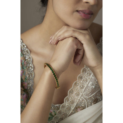 KARISA DESIGNS Giza Green Kundan Kada