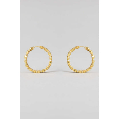 KARISA DESIGNS White Krisha Moissanite Hoops