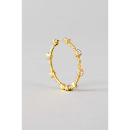 KARISA DESIGNS Gold Classic Moissanite Hoops